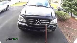 DIY Installation of Mercedes hood struts - W163 ML Class and others