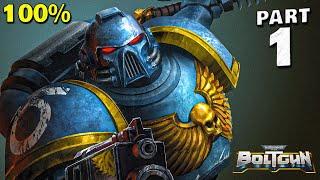 Warhammer 40,000 Boltgun 100% Walkthrough Gameplay Part 1 - All Trophies & Collectibles