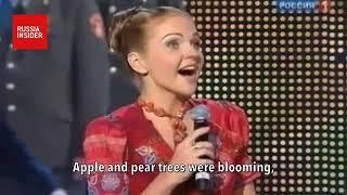 KATYUSHA _ КАТЮШA_ Russian Girl Sings One of the Most Popular Folk Songs Ever