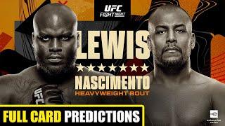 UFC St. Louis Lewis vs. Nascimento Full Card Predictions