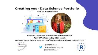 CreatingYourDataSciencePortfolio  #rstats #datascience #career #openscience #portfolio #botswana