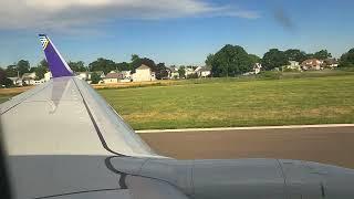 Takeoff out of New Haven Tweed (KHVN) Avelo Flight 323 (737-700)