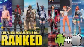 EVERY SINGLE Mobile Battle Royale RANKED (iOS & Andriod - 2024)