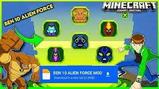 Ben 10 Alien Force Mod for mcpe | how to download Ben 10 Alien Force Mod in Minecraft pe