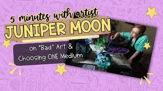 5 minutes with Artist: Juniper Moon | Art Interviews for Kids | Choice-Based Art Education