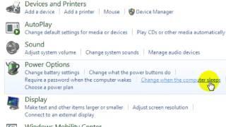 How to disable sleep mode in Windows 7