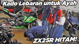 Pemenang Giveaway ZX25R RNJ adalah Farhan (16 tahun) yang berniat memberikan motor tsb untuk ayahnya