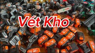 Vét kho: khoan13ly, máy tỉa hàng rào, máy mài chống khởi động,cưa xích pin,Bulong hạng nặng,pin15ce