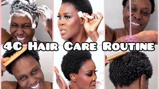 MY NEW NATURAL 4C HAIR CARE ROUTINE AND HOW I GOT MY EDGES TO GROW BACK WITH THE STAMP!