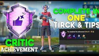 Tricks To Complete Critic Achievement In Bgmi | Bgmi Critic Achievement | #bgmi #pubgmobile