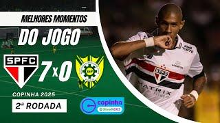 SÃO PAULO 7X0 PICOS  | MELHORES MOMENTOS | GOLS DA  COPINHA 2025 - COPA SP JR