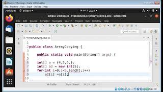 Copying the array to another array in Java