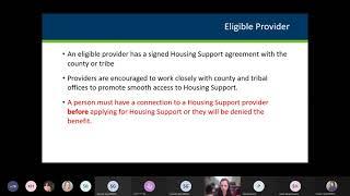 Minnesota Housing: Housing Support Program  How it Works in Operation 20220608