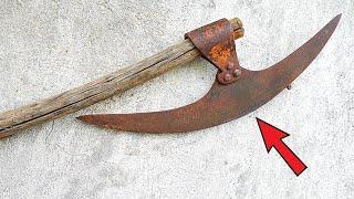 Restoration Rusty BARDICHE Axe