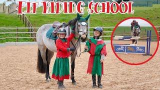 ELF RIDING SCHOOL PART 2 - IVY JUMPS SUNNY ️