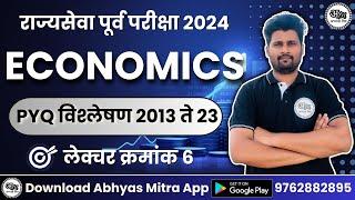 राज्यसेवा पूर्व परीक्षा | Economics PYQ | MPSC Prelims PYQ Revision - Economics | Chaitanya sir  #06