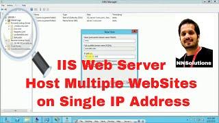 Running Multiple Websites on Single IP Address||IIS web Server||Win Server -2012 r2 part 3