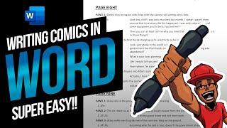 How to WRITE Comic Book & Manga Scripts in WORD! | FREE Templates for Comic Book Writing