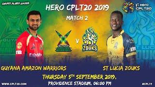 Extended Match Highlights | Guyana Amazon Warriors v St Lucia Zouks #CPL19 #CricketPlayedLouder