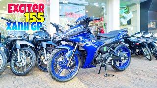 Giá Xe Exciter 155 2021 Xanh GP Mới Nhất Tại Đại Lý | Yamaha Exciter 155 Racing Blue GP | Quang Ya