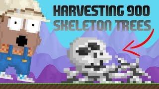 Growtopia | Harvesting 900 Skeleton Trees!