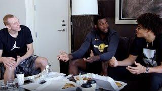 Dubs Rookies Try Serbian Food