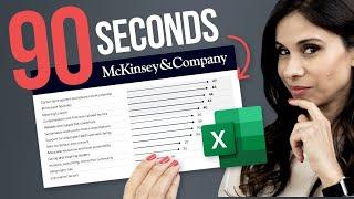 Fast & Easy! McKinsey Chart in Excel. Watch this...