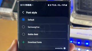 How To Change Font Style in Samsung Galaxy S23 Ultra!