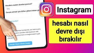 Instagram Uygulamadan Hesap Dondurma Nasil Yapilir | Yeni güncelleme 2024