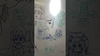 Hand Drawn Vocaloids - The Giant Miku Whiteboard of Chitose Airport, Japan