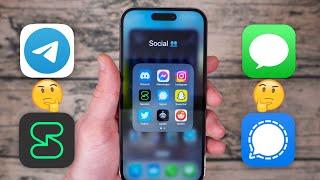 BEST iOS Messaging Apps! // iMessage vs Signal vs Telegram vs Session vs Facebook Messenger!