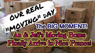 THE BIG MOMENT: OUR LONG AWAITED BOXES HAVE FINALLY ARRIVED FROM THE USA- WATCH OUR REAL MOVING DAY!