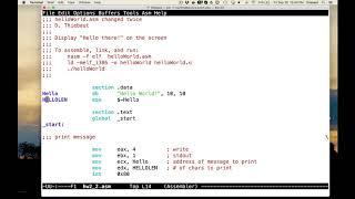 Assembly Class Mini Tutorial for Printing Strings