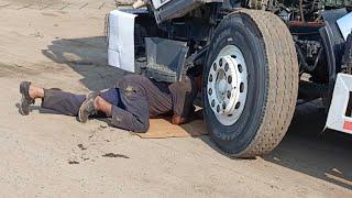 diy engine oil change! truck engine oil chinging