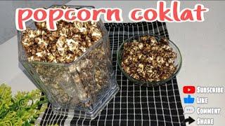 popcorn coklat yang enak dan renyah buatnya cepet banget no ribet