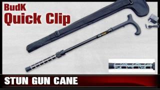 BudK Quick Clip - Zap Self Defense Cane with Flashlight