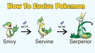 How To Evolve Pokémon - Generation 5 Unova (Animated Sprites)