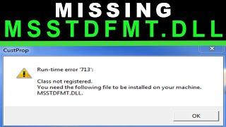 msstdfmt.dll is missing Windows 10 64bit