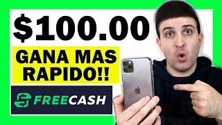 FREECASH $100  TRUCOS para GANAR DINERO MÁS RÁPIDO en FREECASH  $100 Gratis en Paypal con Freecash