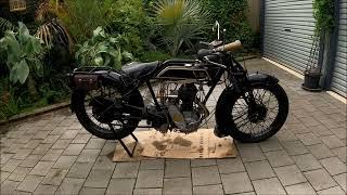 1927 Sunbeam Model 6 Long Stroke Vintage Motorcycle Walk Around & Startup