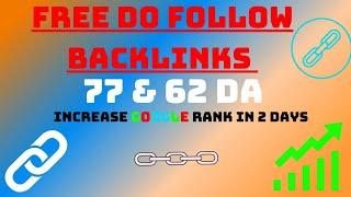 Do Follow Backlinks [High DA With Unlimited Traffic]