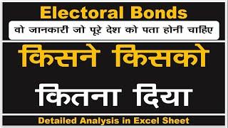 Electoral Bonds Data in Excel || Electoral Bond Data in Excel Sheet || Electoral Bonds Unique Number