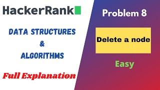 Delete a node of a Linked List | HackerRank  | Problem Solving | Data Structures - LinkedList