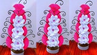 beautiful flower bouquet making with paper / diy flower bouquet