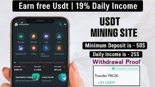 New Usdt Mining Site | usdt earning site | usdt mining app | trx Cloud Mining | usdt investment 2024