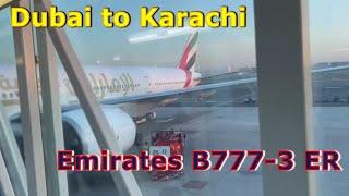 Dubai To Karachi - Emirates Economy Class | Take off Dubai | Landing Karachi