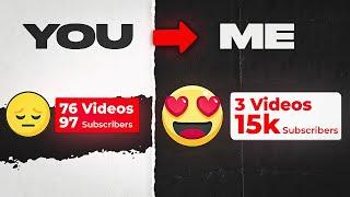 How I Gained 15,000 subscriber with only 3 VIDEOS! (Youtube Growth Secrets)