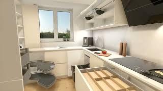 Moderne Küchenästhetik: Cremefarbenes Design trifft auf grauen Quarzstein #küchenplanung #traumküche