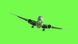 Aeroplane green screen video effect