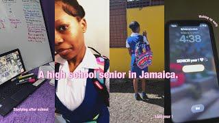 A realistic day of a high school senior in Jamaica (school vlog+ very busy day+being productive)